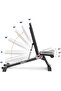 Foldable Adjustable Utility Weight Bench, Strength Training Home Gym for Full Body Workout - 2