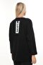 Comfortable Fit Plus Size Women's Blouse Long Sleeve Lettering Detail with Pockets - 3