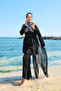 Chiffon Pareolu Adjustable Waist Hijab Swimsuit -180 - 6