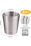 Stainless Steel Coffee Mugs, Double Wall Insulated Coffee Cups 4 Pack 300ml BPA Free - 5