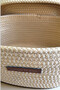 Kaan Home One-Handed Woven Makeup Organizer – Natural Multi-Purpose Organizer Basket - 6