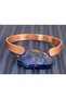 Wheat Patterned Copper Bracelet with Prayer, Seal of Solomon, Ayetel Kursi, Kün Fe Yekün, El Fettah, Nazar Verse - 4