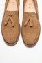 Alex Earth Suede Genuine Leather Tasseled Elastic Women's Loafer Shoes - 2
