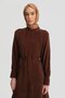 Asymmetric Allerli Cupra Tunic Dress 25Y4706 Brown - 2