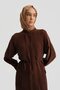 Asymmetric Allerli Cupra Tunic Dress 25Y4706 Brown - 4