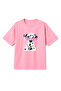 Oversize Pink Unisex Dog Printed T-Shirt T-Shirt