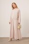 Women's Comfortable Heart Two-Piece Set Beige 31165