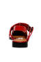 Womens Grand Ave Red Flat Sandals - 4