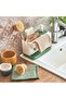 Tidy Up Green Sink Organizer with Soap Dispenser & Sponge Holder – Made in Italy - 4