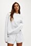 Gray Long Sleeve Basic Women's Sweatshirt Sh278 - 5