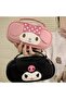 Sanrio Kuromi Pu Leather Large Capacity Portable Pencil Case Pen Holder 22×6×11 cm - 5