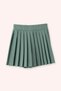 Girl's Pleated Green Shorts Skirt