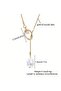 Stylish Minimalist Long Layered Alloy Gold Necklace - 6