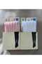 2-Piece Girl's Patterned Pantyhose Knit Ted Model 80 Den Seasonal Pantyhose (Pink & White)