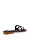 Womens Stash Black Flat Sandals - 4