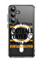 Case for Samsung Galaxy S24 Plus Compatible with MagSafe, Shockproof Cover Football player Black