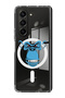 Case for Samsung Galaxy Z Fold 5 Compatible with MagSafe, Shockproof Bumper Case Blue monkey face