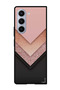 Protective Case For Samsung Galaxy Z Fold 6 Black Golden & Pink