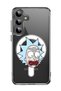 Case for Samsung Galaxy S24 Plus Compatible with MagSafe, Shockproof Bumper Cover Rick & Martin