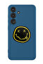 Protective Liquid Silicone Shockproof Case For Samsung Galaxy S24 Plus (Blue) - Smiley (2)