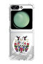 Case for Samsung Galaxy Z Flip 5 Compatible with MagSafe, Shockproof Bumper Case Secret Garden
