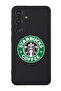 Protective Liquid Silicone Shockproof Case For Samsung Galaxy S24 Plus (Black) - Starbuck logo