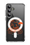 Case for Samsung Galaxy S24 Plus Compatible with MagSafe, Shockproof Cover Skull Rider orange