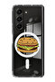 Case for Samsung Galaxy Z Fold 5 Compatible with MagSafe, Shockproof Phone Bumper Cover Burger
