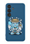 Protective Liquid Silicone Shockproof Case For Samsung Galaxy S24 Plus (Blue) - Coffee can