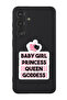 Protective Liquid Silicone Case For Samsung Galaxy S24 Plus (Black) - Baby Girl Princess white