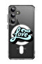 Case for Samsung Galaxy S24 Plus Compatible with MagSafe, Shockproof Bumper Cover FORZA078 Be Happy