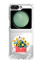 Case for Samsung Galaxy Z Flip 5 Compatible with MagSafe, Shockproof Bumper Case flowers in envelope