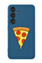 Protective Liquid Silicone Shockproof Case For Samsung Galaxy S24 Plus (Blue) - Pizza (2)