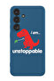 Protective Liquid Silicone Shockproof Case For Samsung Galaxy S24 Plus (Blue) - I am unstoppable