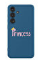 Protective Liquid Silicone Shockproof Case For Samsung Galaxy S24 Plus (Blue) - Princess