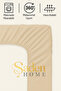 Cappuccino Elastic Bed Sheet + Pillow Cover Set, Cotton Ranforce Fabric - 3
