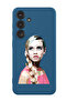 Protective Liquid Silicone Shockproof Case For Samsung Galaxy S24 Plus (Blue) - Girl