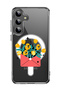 Case for Samsung Galaxy S24 Plus Compatible with MagSafe, Shockproof Cover flowers in envelope