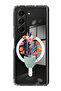 Case for Samsung Galaxy Z Fold 5 Compatible with MagSafe, Shockproof Bumper Case Cup of Flower