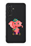 Protective Liquid Silicone Shockproof Case For Samsung Galaxy S24 Plus (Black) - pink elephant