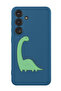Protective Liquid Silicone Shockproof Case For Samsung Galaxy S24 Plus (Blue) - Dino