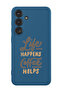 Protective Liquid Silicone Shockproof Case For Samsung Galaxy S24 Plus (Blue) - life-happens-coffee