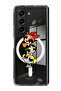 Case for Samsung Galaxy Z Fold 5 Compatible with MagSafe, Shockproof Phone Bumper Cover Powerpuff