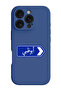 iPhone 16 Pro Max Blue Protective Liquid Silicone Shockproof Case - abudhabi blue sign board
