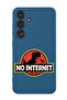 Protective Liquid Silicone Shockproof Case For Samsung Galaxy S24 Plus (Blue) - No Internet