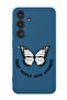 Protective Liquid Silicone Shockproof Case For Samsung Galaxy S24 Plus (Blue) - Treat people