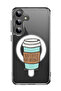 Case for Samsung Galaxy S24 Plus Compatible with MagSafe, Shockproof Bumper Cover No Coffee No work