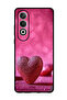 Protective Case Anti Scratch Shock Proof Bumper Cover For OnePlus Nord CE 4 Dark Pink Gliter Heart