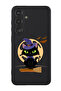 Protective Liquid Silicone Case For Samsung Galaxy S24 Plus (Black) - Cat Halloween with broom