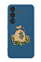 Protective Liquid Silicone Shockproof Case For Samsung Galaxy S24 Plus (Blue) - Donald duck